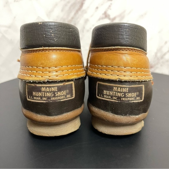 Vintage L.L. Bean Low Top Duck Maine Hunting Shoe Boot - Picture 3 of 5